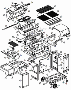 Part Location Diagram of 10342-T16 Broil King Electrode-Side Burner